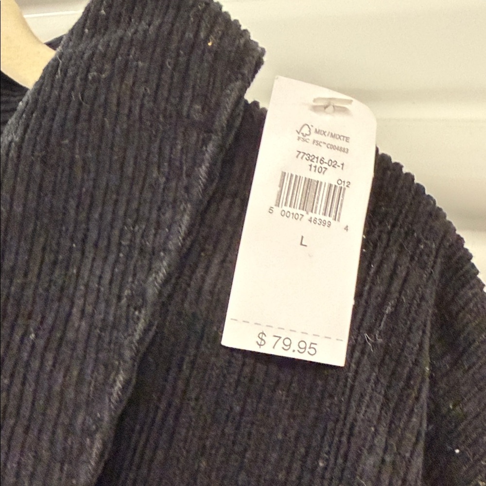 GAP Men's Black Corduroy shirt Jacket - Picture 4 of 4